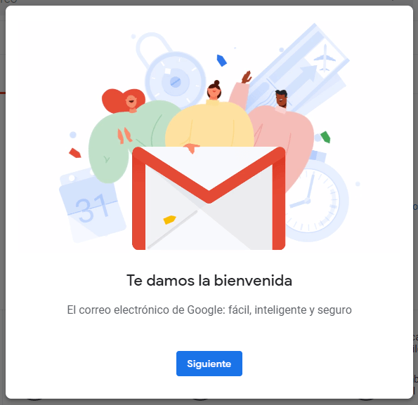Te damos la bienvenida - El correo electrónico de Google: fácil, inteligente y seguro