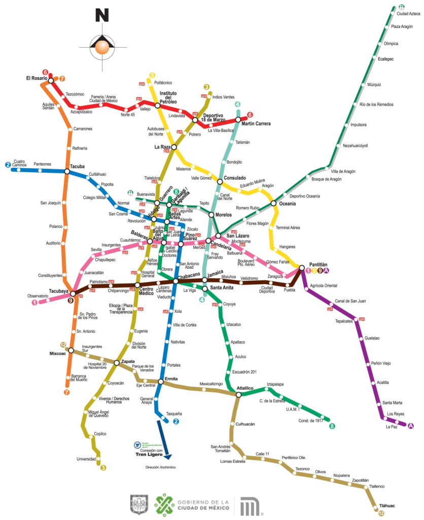 Mapa del metro Ciudad de México